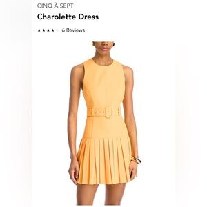 Cinq à Sept Orange Mini Dress